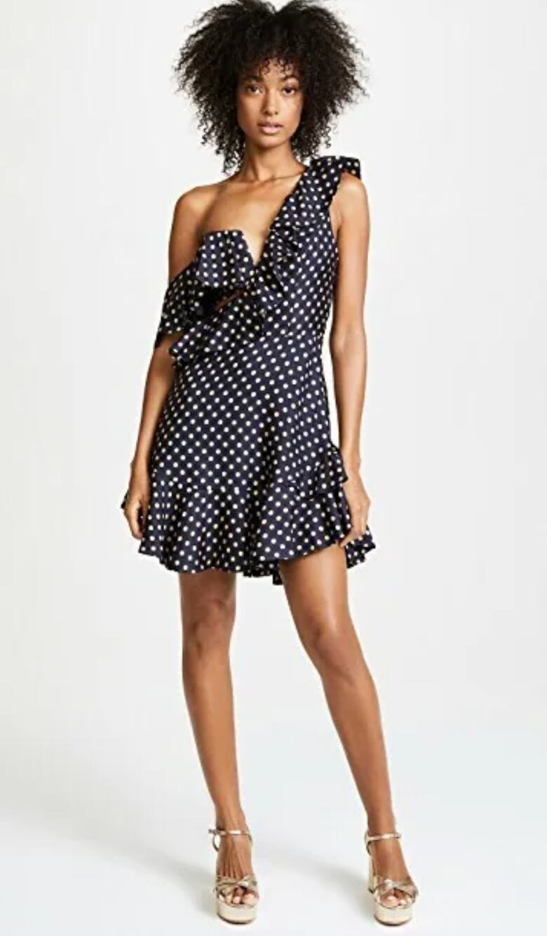 NWT New Zimmermann Rife Flounce Polka Dot Dress Size 3(10)